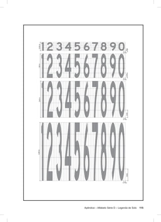 Apêndice – Alfabeto Série D – Legenda de Solo 115
 