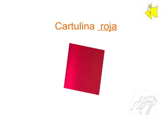 Cartulina  roja 