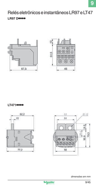 9
9/45
ReléseletrônicoseinstantâneosLR97eLT47
LR97 D●●●●
LT471●●●●
dimensões em mm
Cap.9.0 v2008.indd 45Cap.9.0 v2008.indd 45 9/17/08 8:35:05 PM9/17/08 8:35:05 PM
 