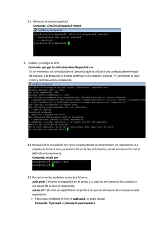 Manual instalacion svn | PDF