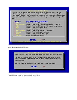 Manual instalasi FreeBSD sebagai Router | PDF
