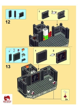 Manual Instruction for LEPIN 16010 Tower Lord of the Rings Compatible with LEGO 10237 PDF Free Download