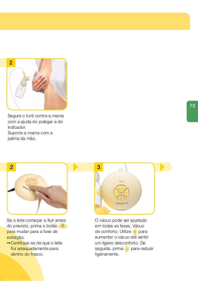 Manual De Intruções Extrator Elétrico Swing Medela