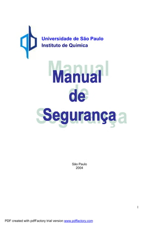 1
São Paulo
2004
Universidade de São Paulo
Instituto de Química
PDF created with pdfFactory trial version www.pdffactory.com
 