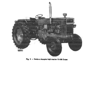 Manual intretinere si utilizare tractor u650