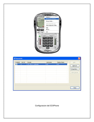 Configuracion del 3CXPhone
 
