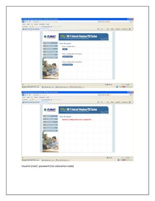 Usuario (root) password (no colocamos nada)
 