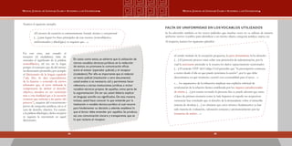 2524
Manual Judicial de Lenguaje Claro y Accesible a los Ciudadanos Manual Judicial de Lenguaje Claro y Accesible a los Ciudadanos
Veamos el siguiente ejemplo:
«El recurso de casación es eminentemente formal, técnico y excepcional
[…] para lograr los fines principales de este recurso (nomofiláctico,
uniformizador y dikelógico) se requiere que…»
En este caso, aun cuando el
receptor (el ciudadano) trate de
entender el significado de la palabra
nomofiláctico, tal vez no lo logre
porque el concepto que da del mismo
un diccionario promedio, por ejemplo
el Diccionario de la lengua española
(“adj. Der. Se dice especialmente
de la función o cometido de ciertos
tribunales que, al tener atribuida la
competencia de definir el derecho
objetivo, atienden en sus sentencias
más a esta finalidad que a la cuestión
concreta que enfrenta a las partes del
proceso”), requiere del conocimiento
previo de categorías jurídicas, tal es el
caso de derecho objetivo. En cuanto
a la palabra dikelógico, dicho receptor
ni siquiera la encontrará en aquel
diccionario.
En casos como estos, se advierte que la utilización de
ciertos vocablos técnicos-jurídicos en la redacción
de textos, no promueve la comunicación eficaz
entre el emisor (operador judicial) y el receptor
(ciudadano). Por ello es importante que al redactar
un texto judicial (resolución u otro documento)
usted evalúe si es necesario, útil y pertinente hacer
referencia a ciertas instituciones jurídicas o incluir
vocablos técnicos propios de aquellas, como parte de
la argumentación. De ser así, usted debería explicar
en lenguaje sencillo sus significados. De esta manera,
incluso, usted hace conocer lo que entiende por la
institución o vocablo técnico-jurídico al cual recurre
para fundamentar su decisión y además establece lo
que el lector debe entender por aquéllos. Se produce,
así, una comunicación sincera y transparente, que es
lo que reclama el receptor.
Falta de uniformidad en losvocablos utilizados
Se ha advertido también en los textos judiciales que muchas veces no se utilizan de manera
uniforme ciertos vocablos para identificar a un mismo objeto, categoría jurídica, sujeto, etc.
Al respecto, leamos los siguientes párrafos:
«Corrido traslado de la excepción propuesta, la parte demandante la ha absuelto
[…] El presente proceso trata sobre una pretensión de indemnización, por la
cual la accionante pretende se le resarza los daños supuestamente ocasionados
[…] El artículo 1993º del Código Civil prescribe que “la prescripción comienza
a correr desde el día en que puede ejercitarse la acción”, por lo que debe
determinarse en qué momento ocurrió esta eventualidad para el actor…»
«… los argumentos de la infracción implican una explícita solicitud de
revaloración de la relación fáctica establecida por los órganos jurisdiccionales
de mérito […] por cuanto revisado la presente litis se puede advertir que tanto
el Juez de primera instancia como la Sala Superior al expedir sus respectivas
sentencias han concluido que el derecho de la demandante sobre el inmueble
materia de desalojo […] no obstante que estos mismos fundamentos ya han
sido materia de evaluación, valoración conjunta y pronunciamiento por las
instancias de mérito…»
 