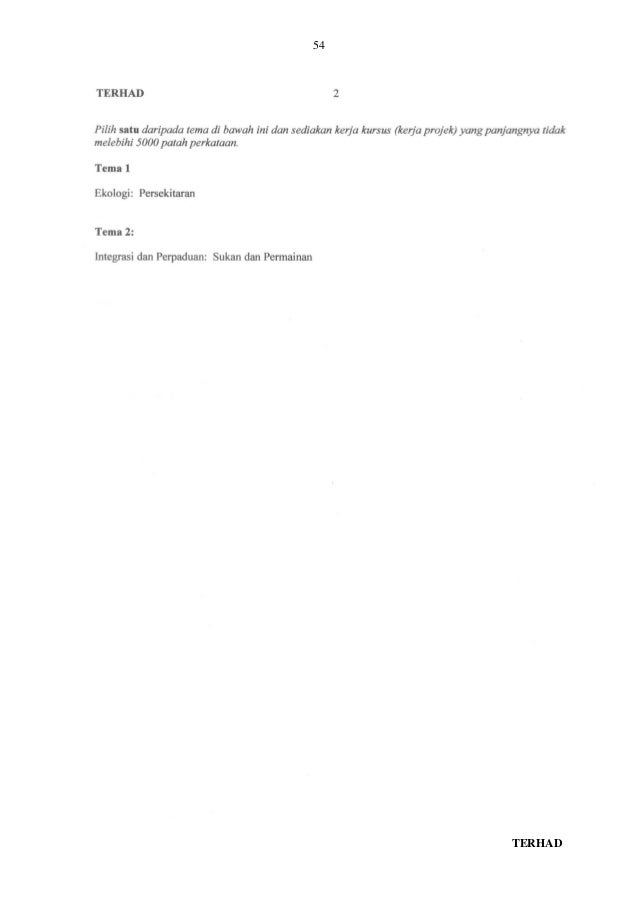 Manual kerja kursus pbs, pengajian am p2 2014