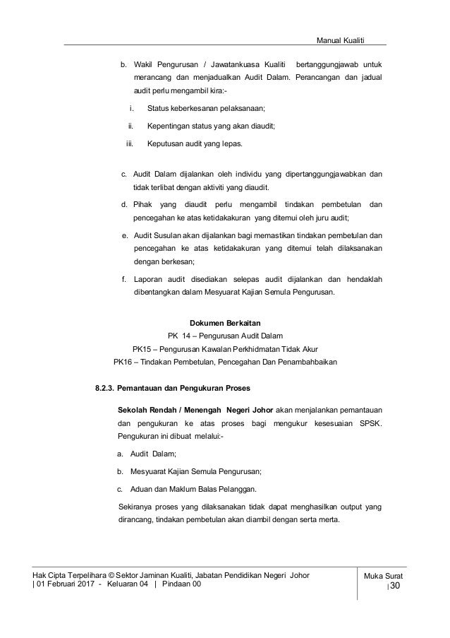 Manual Kualiti Spsk 2017 Terkini
