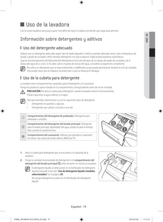 Manual para lavadora Samsung modelo WF