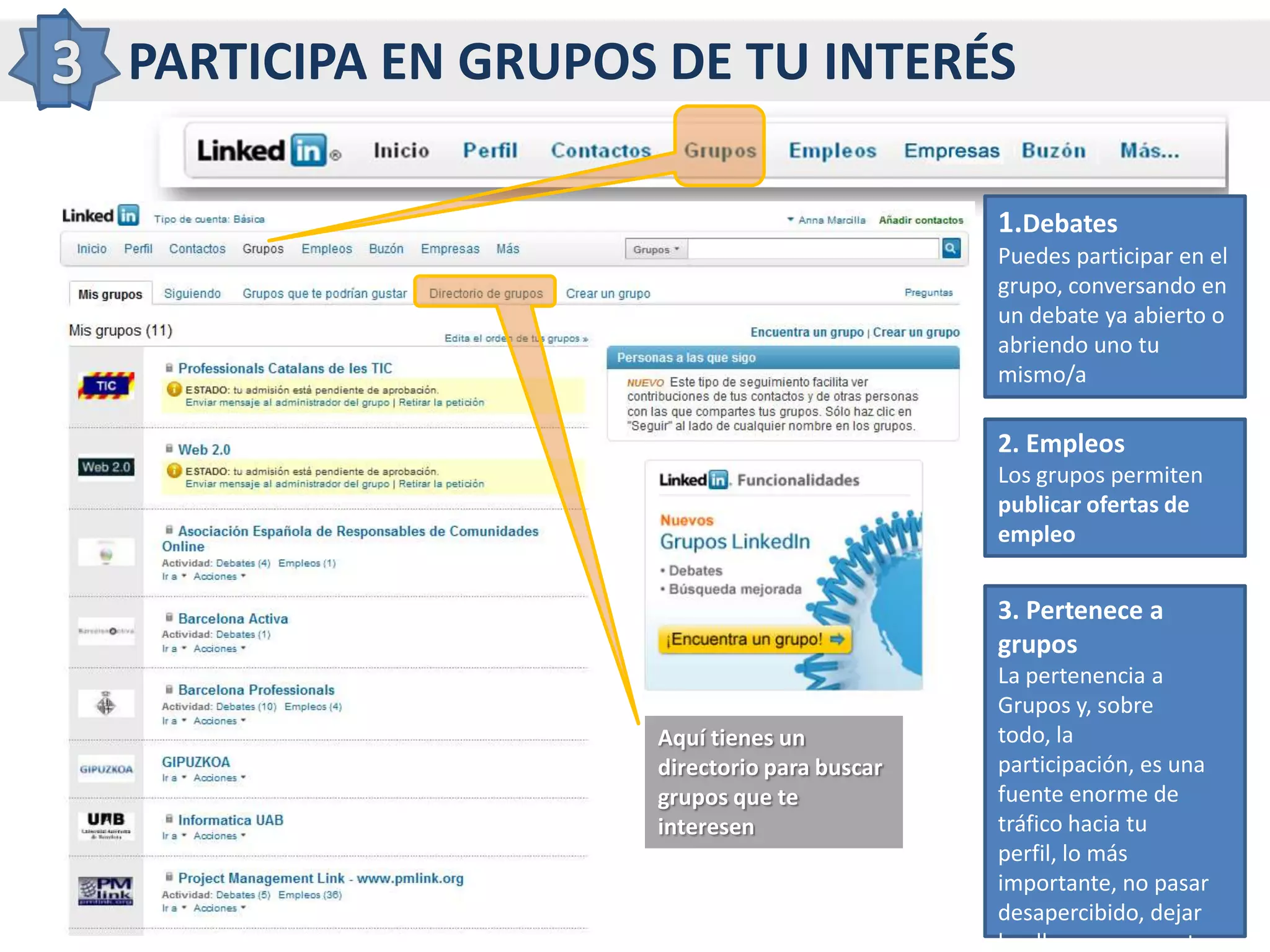 Para encontrar expertos, ideas y oportunidades