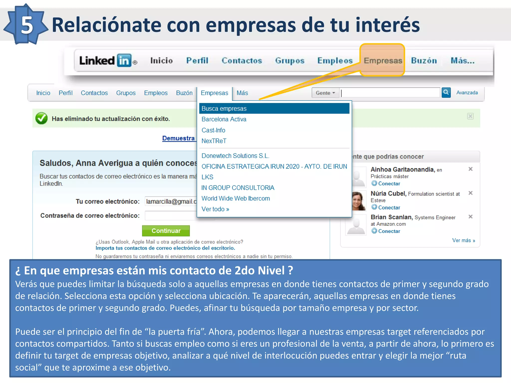Para hacer Networking.