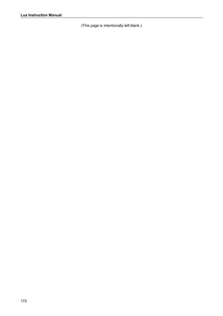 Lua Instruction Manual
172
(This page is intentionally left blank.)
 