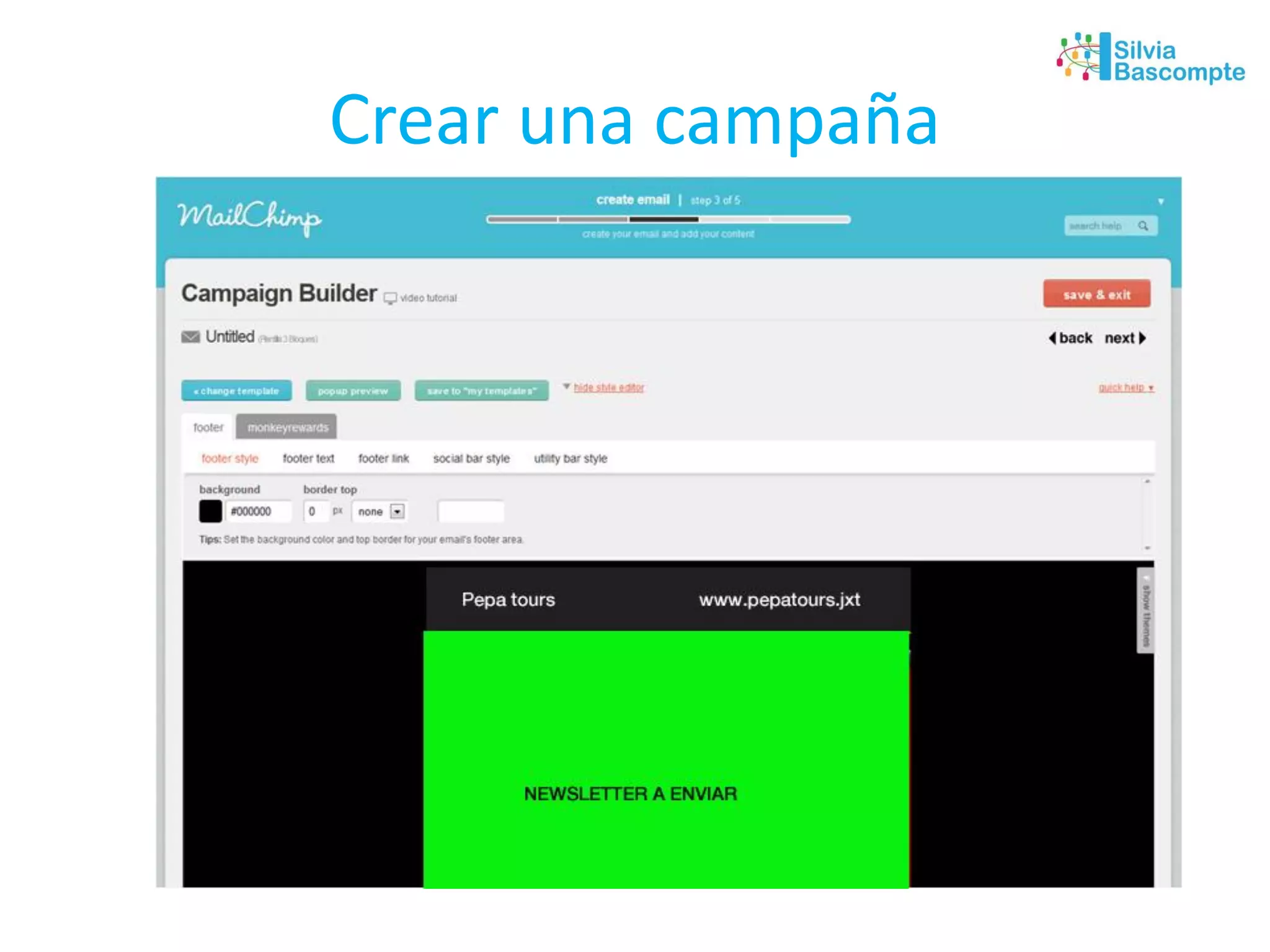 Crear una campaña
 