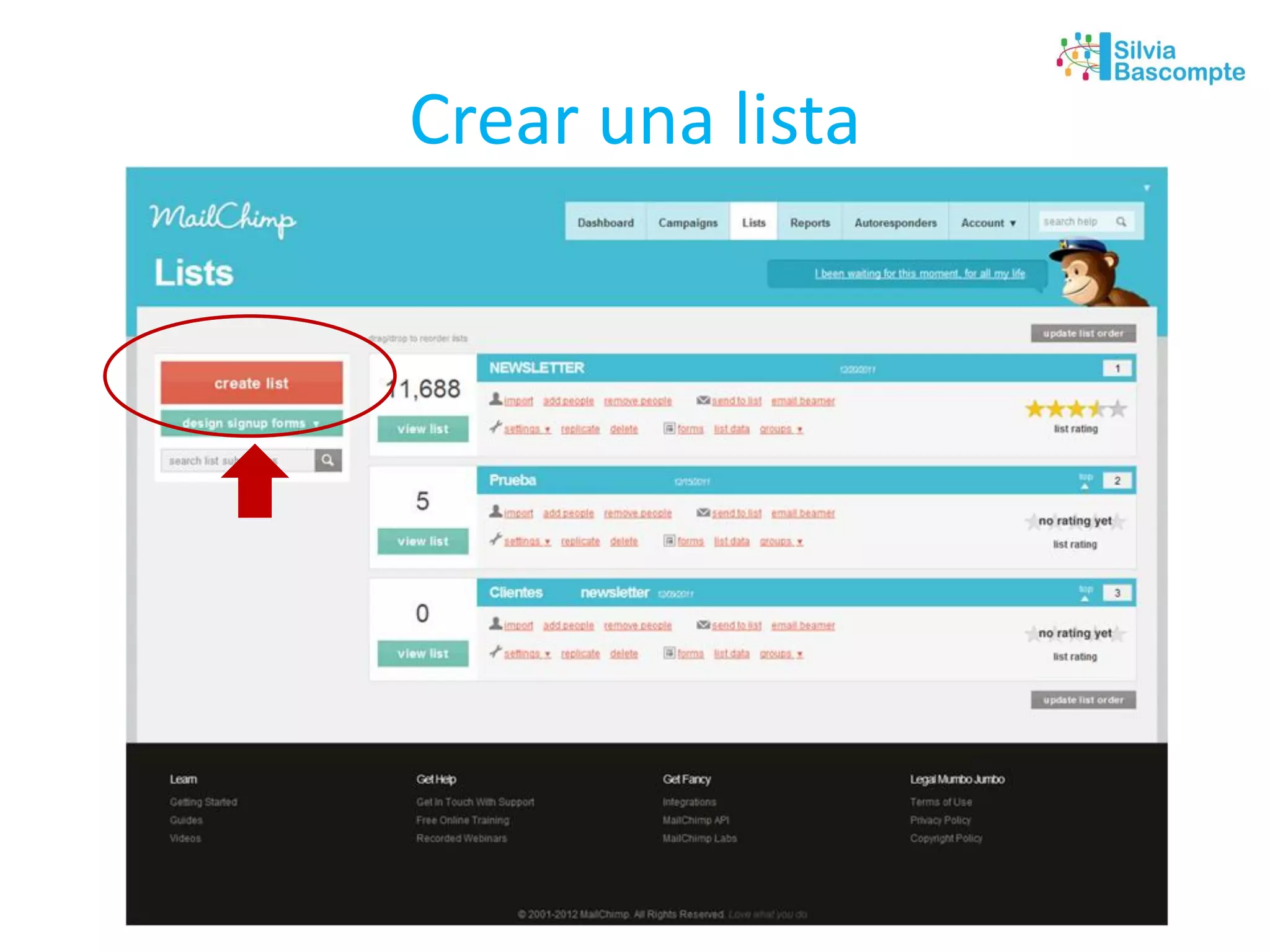 Crear una lista
 
