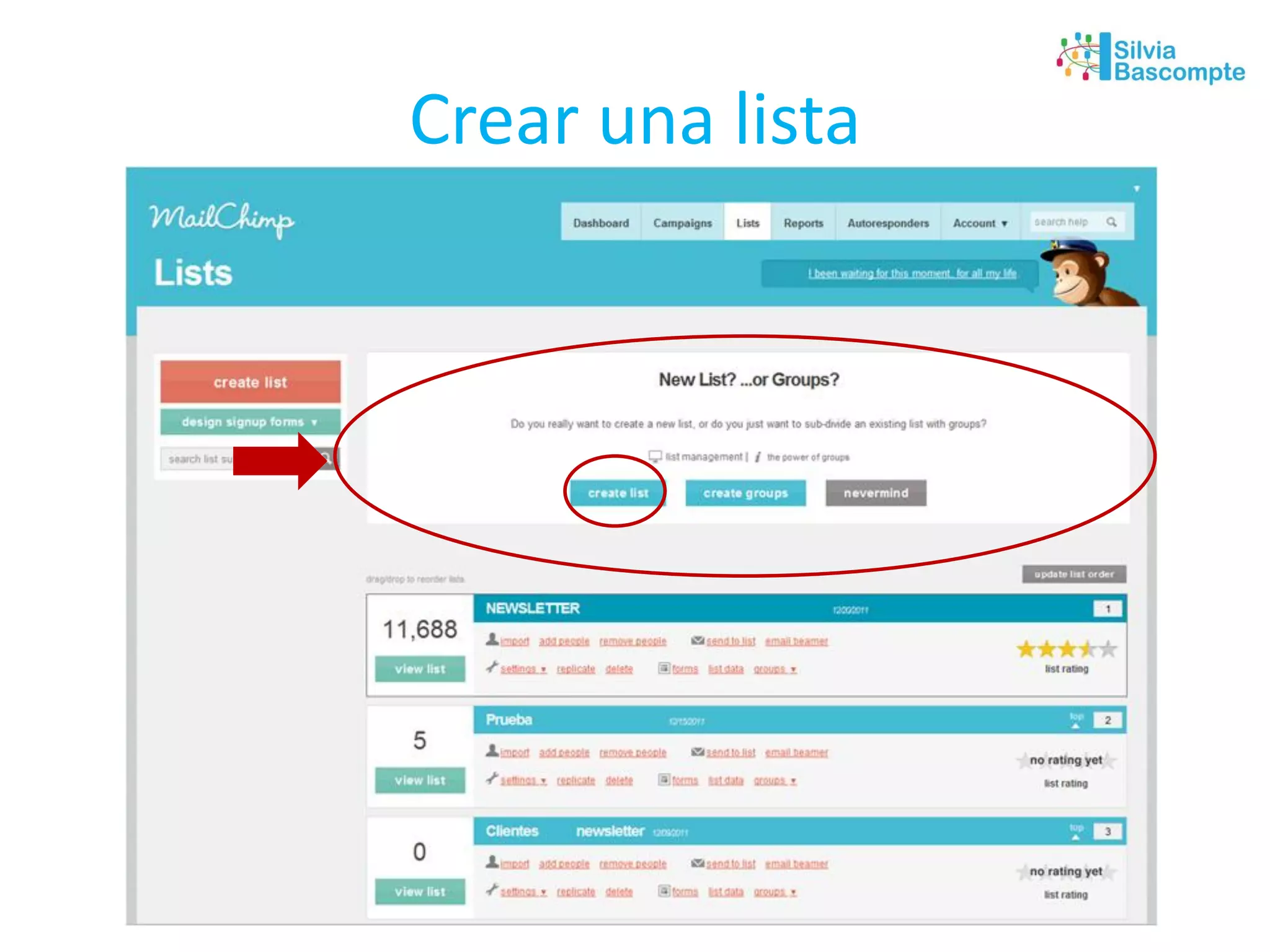 Crear una lista
 