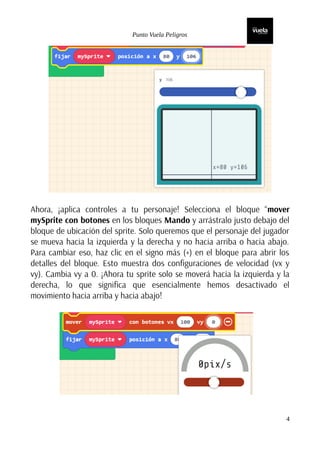 manual sobre cómo programar un juego en Makecode Arcade (2024) | PDF
