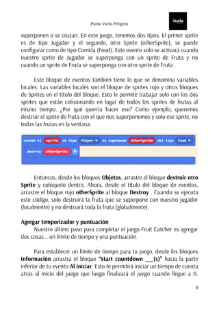 manual sobre cómo programar un juego en Makecode Arcade (2024) | PDF