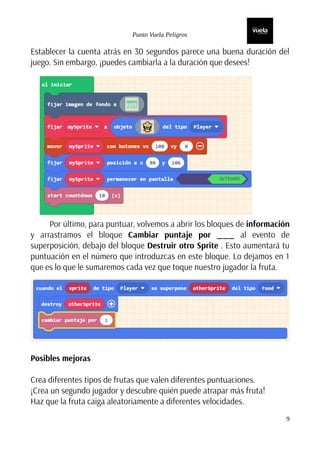 manual sobre cómo programar un juego en Makecode Arcade (2024) | PDF