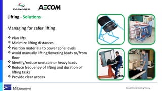 Comprehensive Manual Material Handling Training for Workplace Safety ...