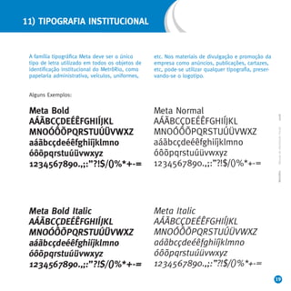 Manual de Identidade Visual do Metrô Rio