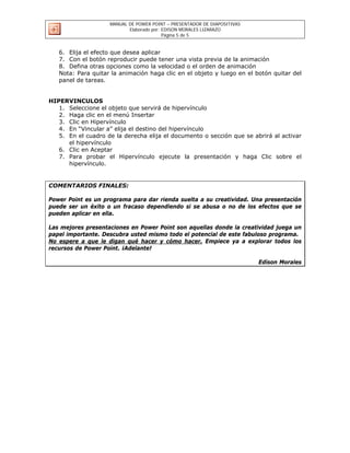 Manual microsoft power point 2003 | PDF