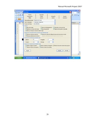 Manual Microsoft Project 2007 español | PDF