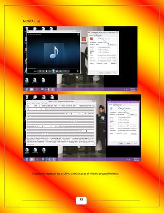 32
MUSICA - .txt
Si quieres regresar tu archivo a música as el mismo procedimiento
 
