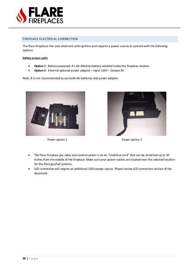 Gas Fireplace Electrical Requirements