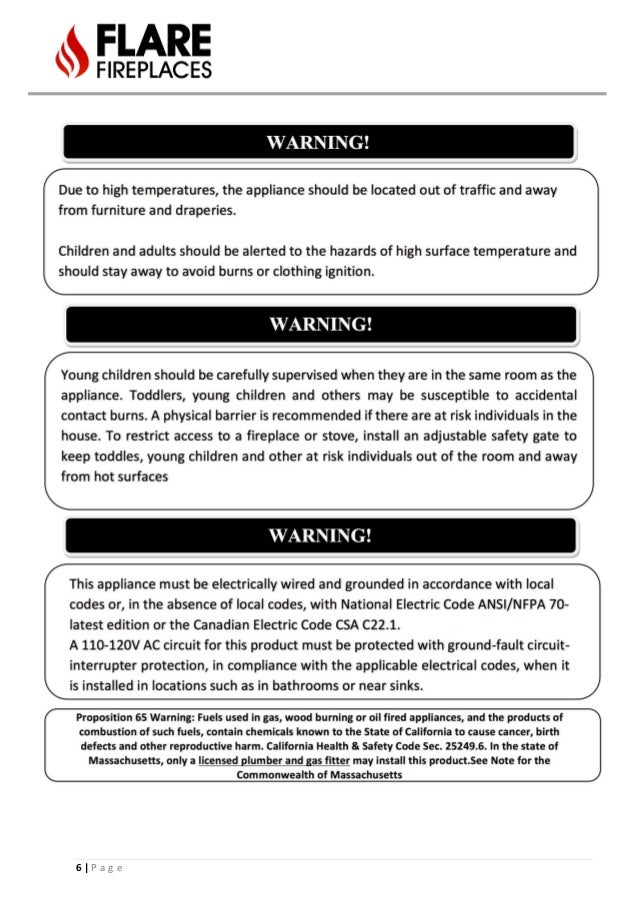 Manual Model List And Information Of Fireplaces
