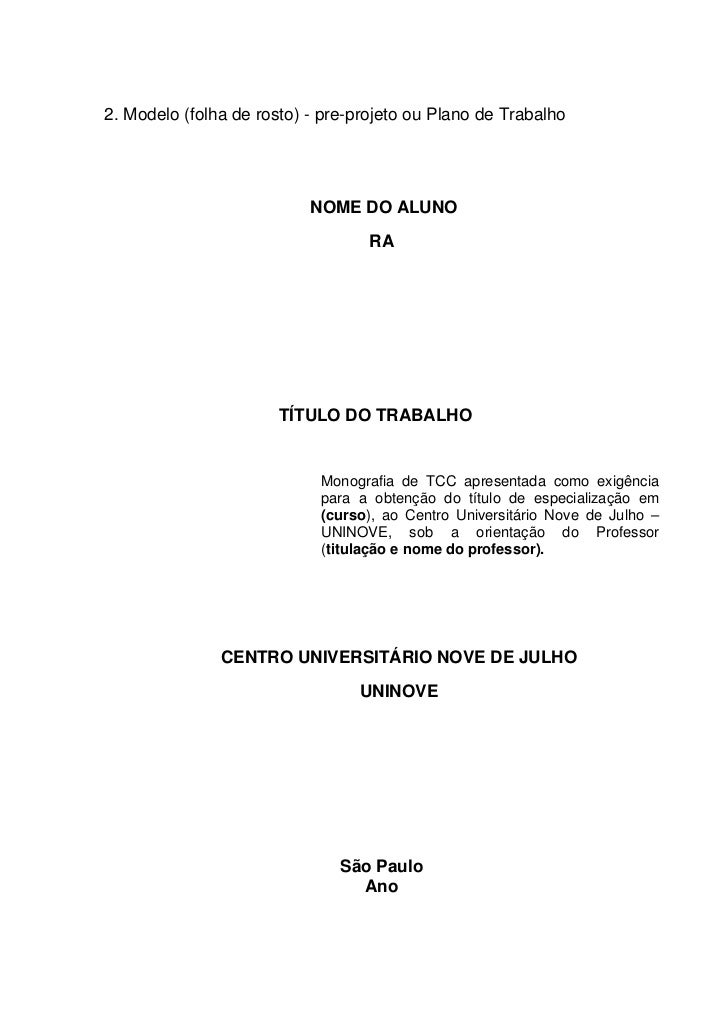 Pre projeto monografia pronto