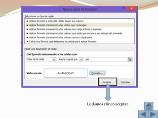 Le damos clic en aceptar
 