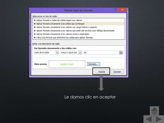 Le damos clic en aceptar
 