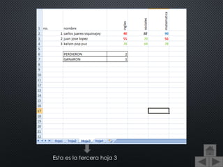 Esta es la tercera hoja 3
 