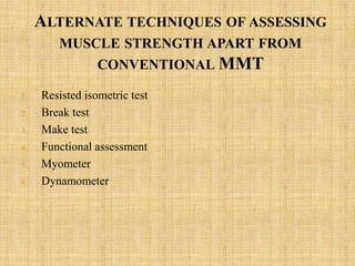 Testing Mmt Grasp Manual Muscle Testing (MMT) | PPTX