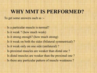 Manual Muscle Testing (MMT) | PPTX