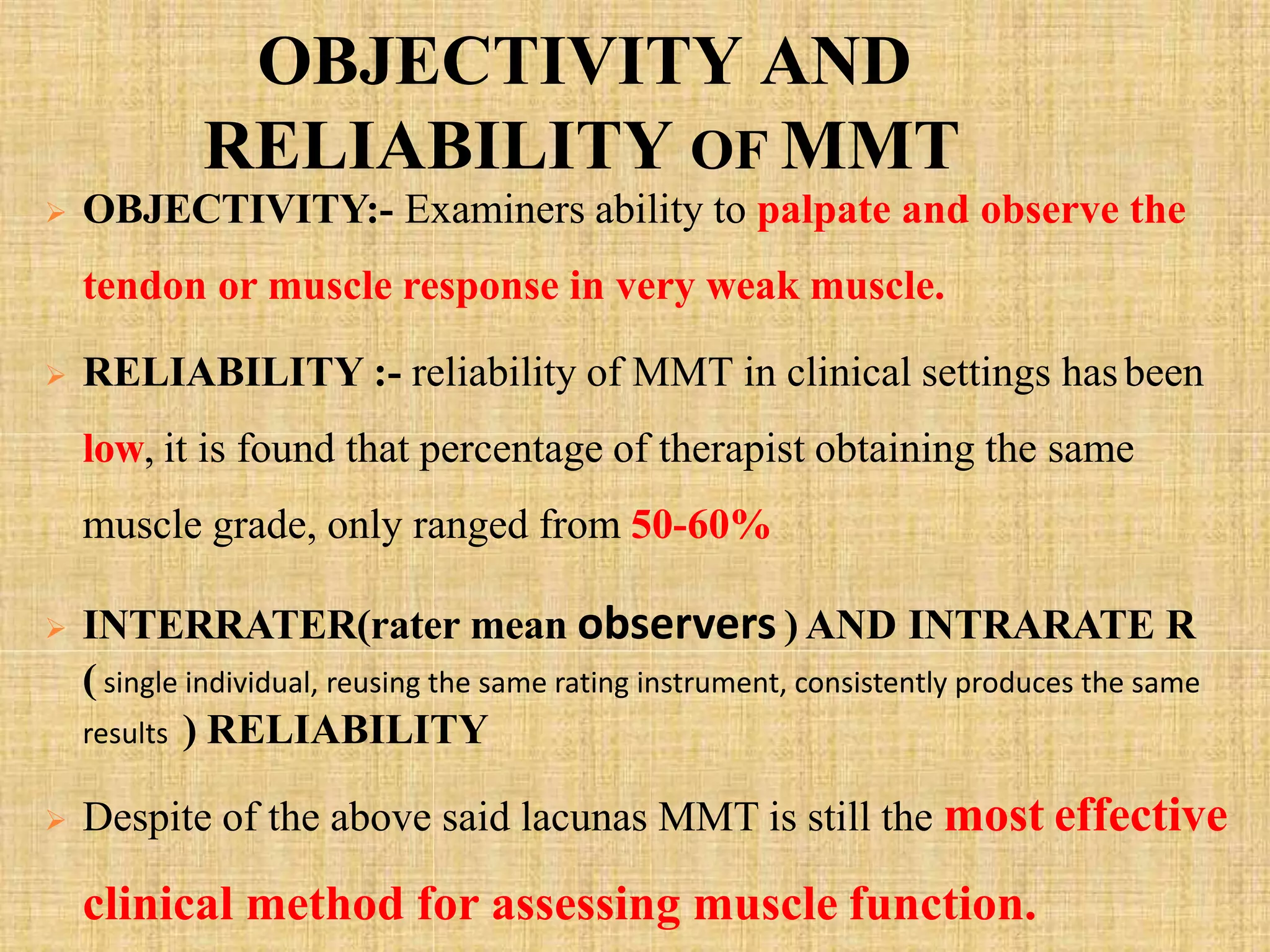 Manual muscle testing | PPTX