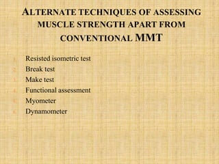 Manual muscle testing | PPTX