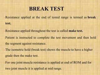 Manual muscle testing | PPTX