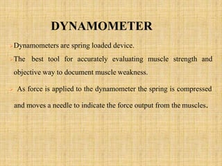 Manual muscle testing | PPTX