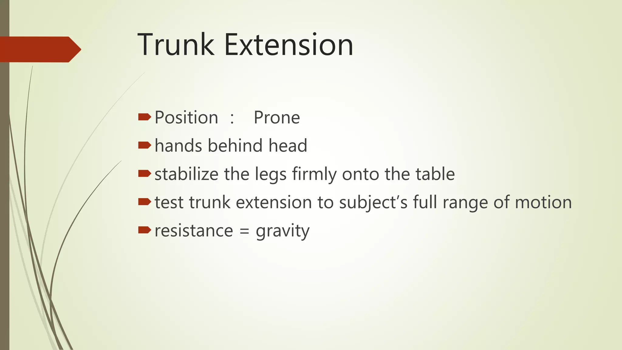 Manual Muscle Testing For Trunk, Neck & Face | PPTX