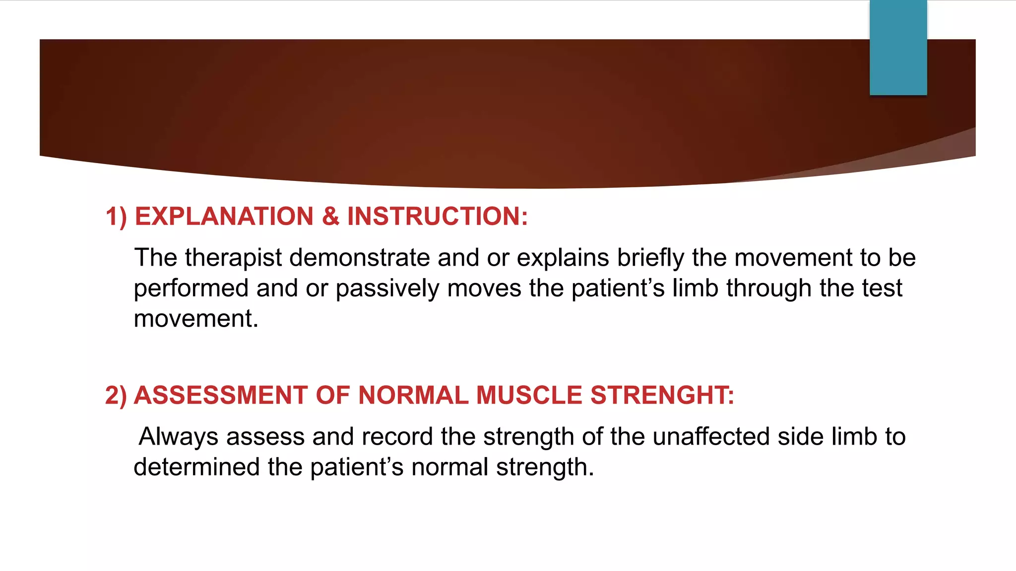 Manual muscle test (MMT) | PPTX