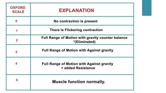 Manual Muscle Testing Upper Extremity Chart