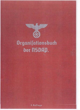 Parte 1/2 do Manual de Indentidade Visual Nazista / Organizationsbuch der NSDAP