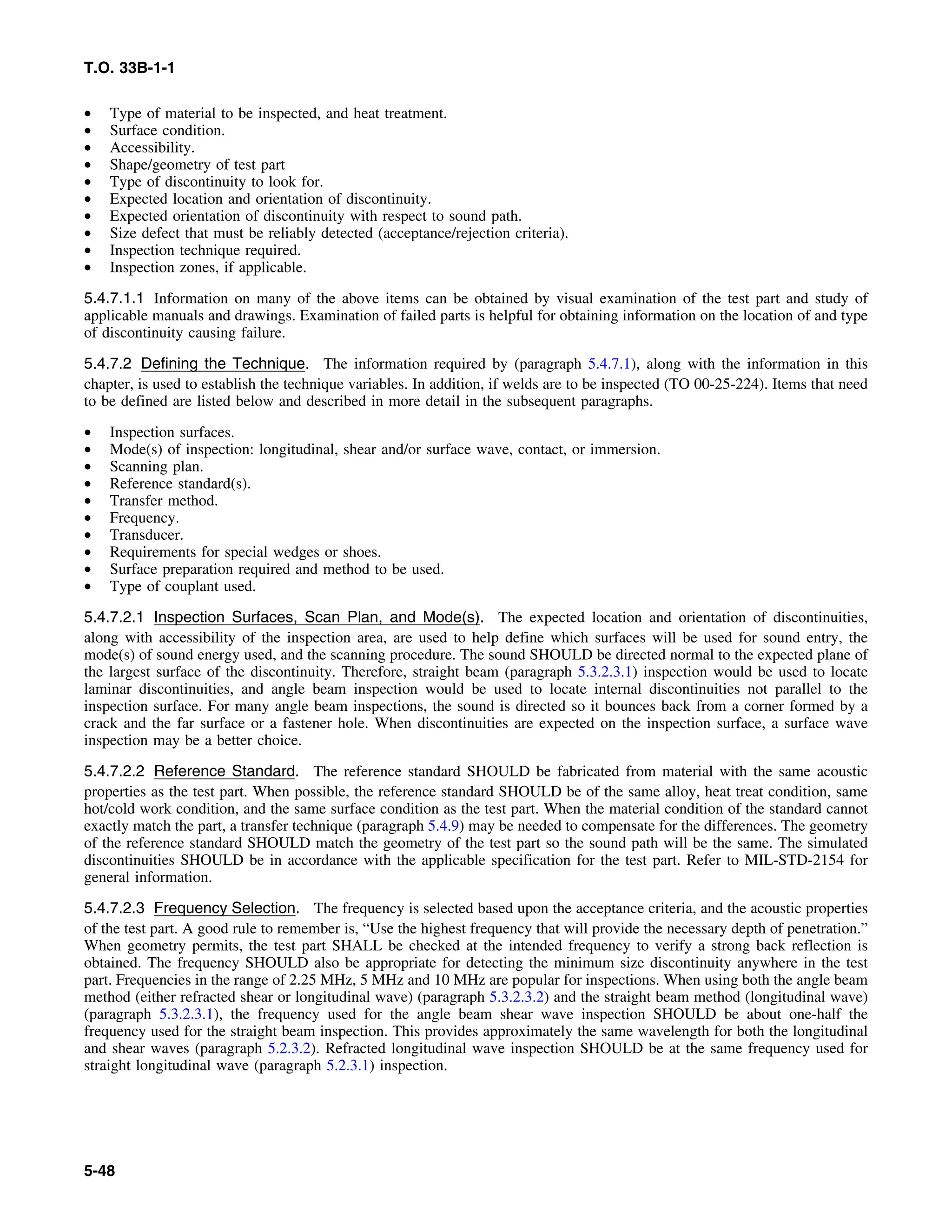 Basic Theory   for  non destructive testing
