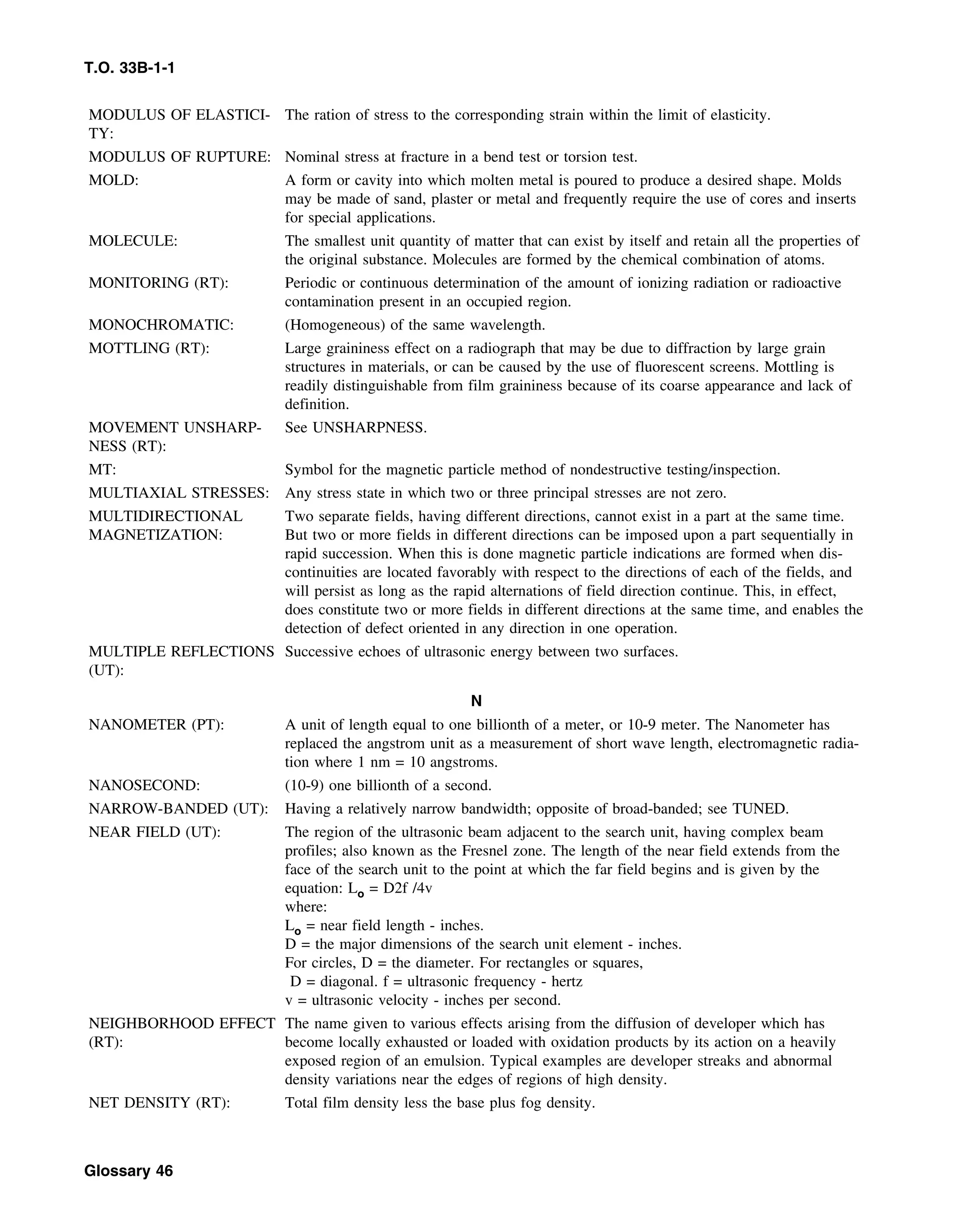 Basic Theory   for  non destructive testing