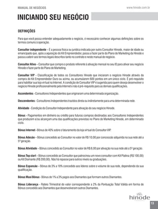 Manual negocios  hinode