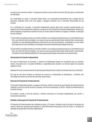 Manual negocios  hinode