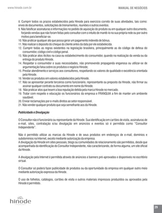 Manual negocios  hinode